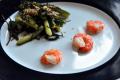Seaweed Salad And Tiger Prawns