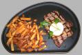 Sirloin Steak With Garlic Butter And French Fries