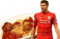 Steven Gerrard With Spaghetti And Meatballs
