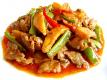 Stir Fried Pork With Green Beans And Baby Corn
