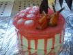 Strawberry Glazed Fig Cream Cake