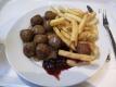 Swedish Meatballs And  French Fry