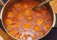 Tomato Soup With Chicken Meatballs