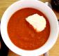 Tomato Soup With Whipped Cream