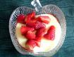 Vanillepudding Mit Frischen Erdbeeren