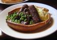 Veggies Sausages And Mash, With Yorkshire Pudding