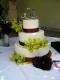 Wedding Cake With Green Floral Decoration