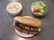 White Hot Dog With Macaroni Salad