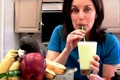 Homemade Pina Colada Green Smoothie