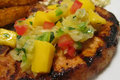 Pineapple Grilled Pork Chops With Fresh Mango Salsa