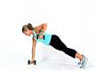 Plank Row with Dumbbells 