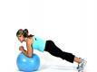 Plank With Exercise Ball