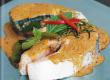 Poached Salmon Steaks with Cucumber Sauce