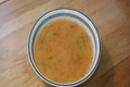 Potato Soup topped with Cheddar and Sour Cream