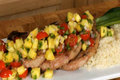 How To Make Roasted Pork Chops With Tropical Salsa And Jasmine Rice