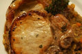 Roasted Pork Chops with Savory White Bean Hash