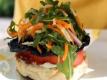 Portobello-Arugula Salad Burger- easy vegan burger