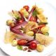 Potato, Pancetta and Plum Tomato Salad with Grana Padano Curls