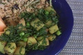 How To Make Spiced Potatoes With Peas And Kale