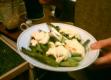 Asparagus and Green Onion with Hollandaise Sauce