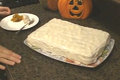 Pumpkin Cake with Cream Cheese Icing Part 2 - Baking the Cake and Decorating with Icing