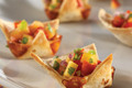 How To Make Quesadilla Cups With Nectarine Salsa