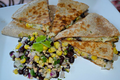 Salmon Black Bean Quesadillas