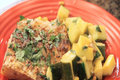 Quick Indian Spiced Fish with Sautéed Summer Vegetables
