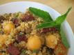 Quinoa, Melon, Chorizo and Raisins Make a Simply Delicious Salad