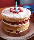 Raspberry White Chocolate Mousse Cake