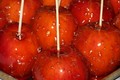 Red Cinnamon flavored Candy Apples 