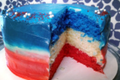 How To Make Red White & Blue Cake