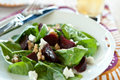 Roasted Beets with Feta Cheese over Baby Arugula