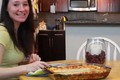 Roasted Bell Pepper Spinach and Pesto Lasagna