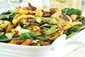Roasted Cauliflower & Delicata Squash with Baby Spinach
