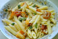 Solar Cooked Tomato and Onion Pasta