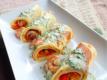 How To Make Roasted Vegetable Roulade Pancakes With Shrimp Parsley Cream Sauce