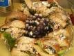 Crunchy Chicken Salad on Croissant & Broccoli Cheese Soup 
