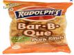 Rudolph's Barbecue Flavored Pork Rinds with Macaroni and Cheese