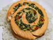 Salmon Feta Spinach Pinwheel