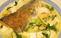 Salmon Head Tofu soup