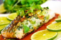 Salmon In Rice Paper Wrap