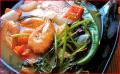 How To Make Filipino Salmon Shrimp Sour Soup - Seafood Sinigang