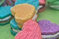 Cream Cheese Sugar Cookies- Heart Sandwich Cookies