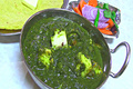 Sarson ka Saag with Paneer - Mustard Spinach Curry with Indian Cheese