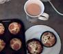Savory Cornbread Muffins With Feta Cheese And Cherry Tomatoes