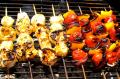 Garlic Rosemary Scallop Kabobs