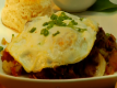 Scrambled Eggs with Vegetables and Kalbi Braised Short Rib Hash