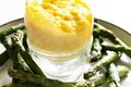 Mark Hix's Scrambled Rhea Egg in Shell with Asparagus Soldiers