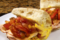 Turkey Sandwich with Pepper Chutney